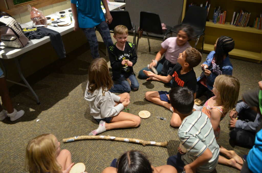 kids playing game and enjoying