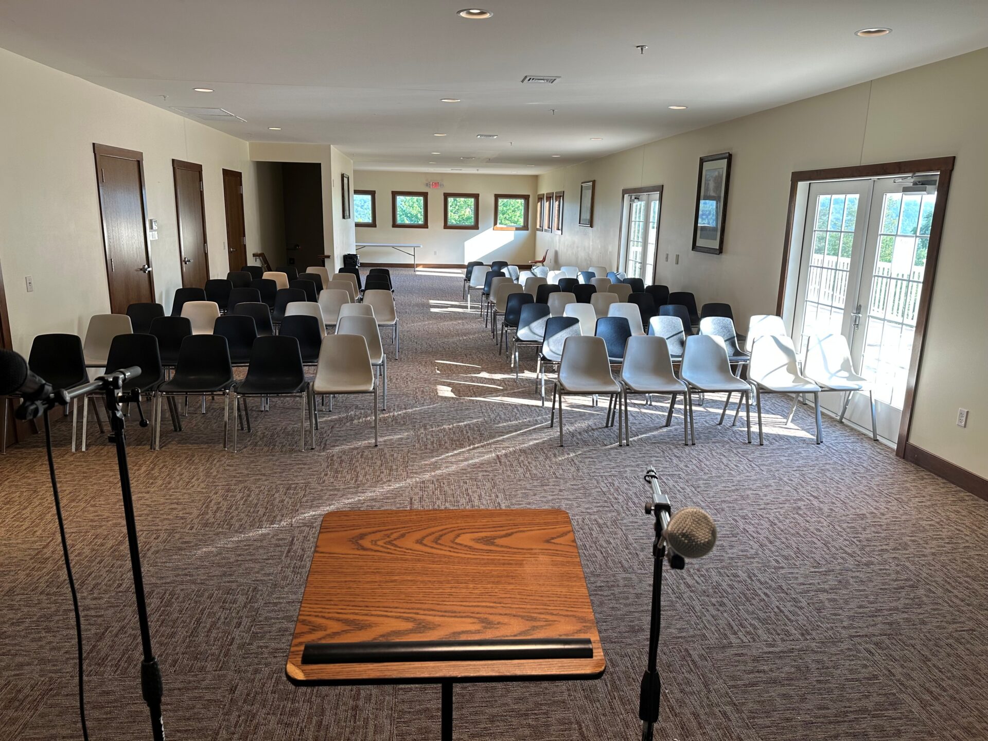 Upper Dining Hall Conference Set Up