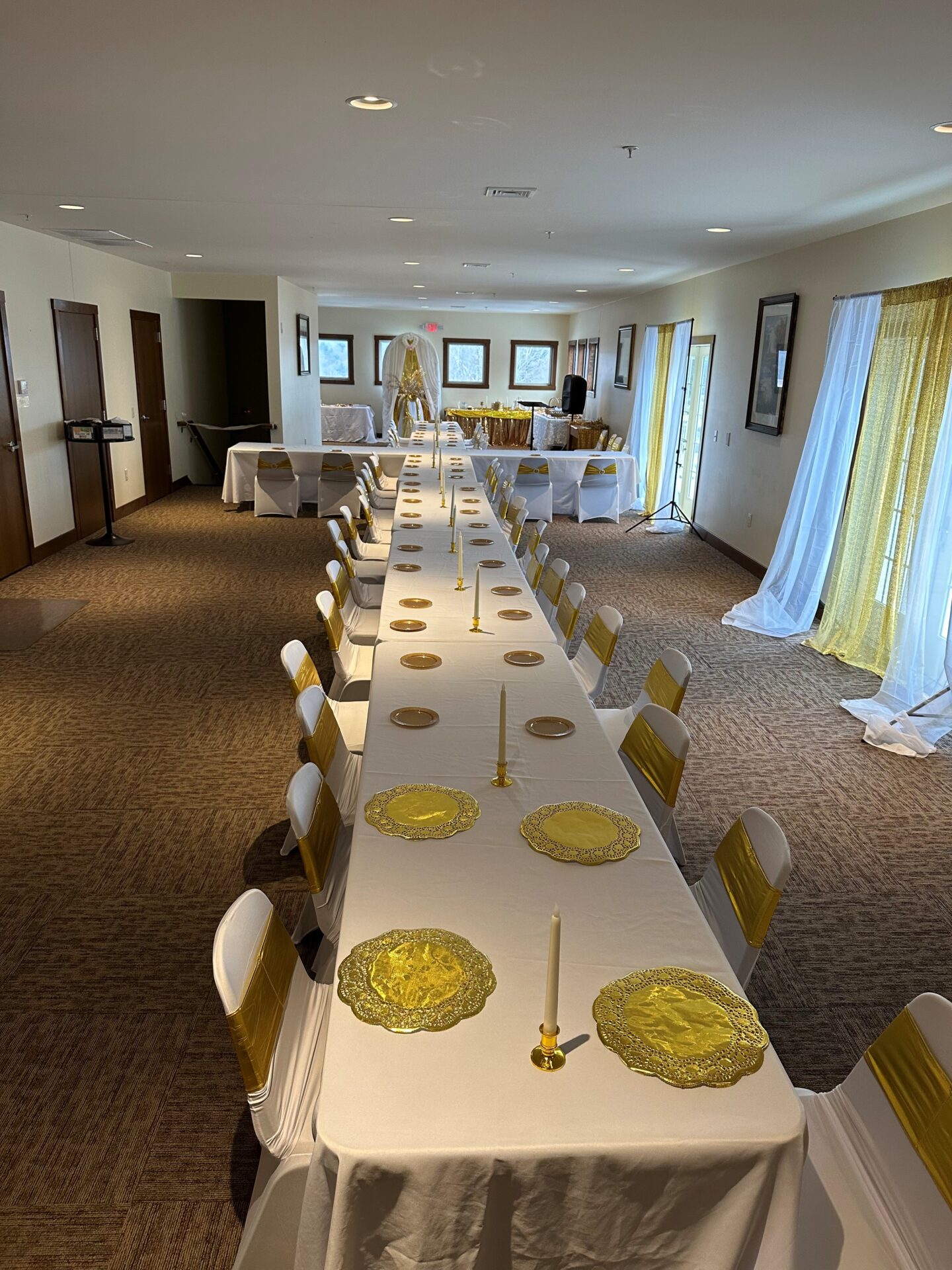 Upper Dining Hall Cross Set Up