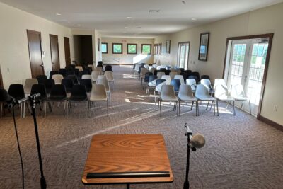 Upper Dining Hall Conference Set Up